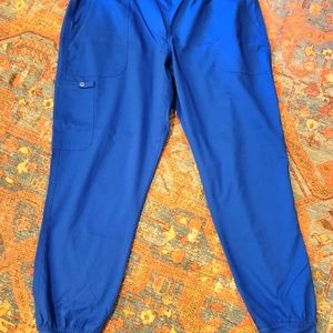 Royal blue Med Couture cargo jogger scrub pants